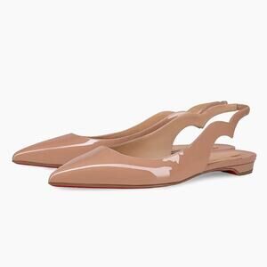 Christian Louboutin Hot Chickita Slingback Heels beige 37.5
